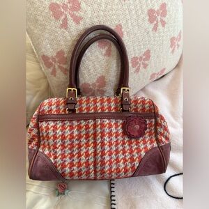 Coach Multicolor Tweed Shoulder Bag
